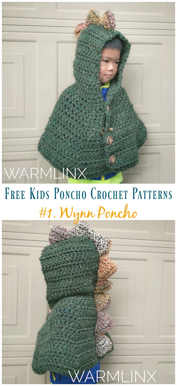 Free Kids Poncho Crochet Patterns