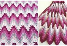 Heartbeat Ripple Blanket Crochet Free Pattern - #Crochet; Ripple #Blanket; Free Crochet Pattern