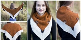 Jamie the Foxx Shawl Knitting Free Pattern - Women #Shawl; Free #Knitting; Patterns