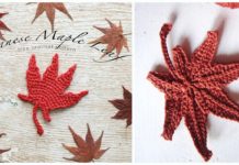 Japanese Maple Leaf  Crochet Free Pattern - Autumn #Leaf; Free #Crochet; Patterns