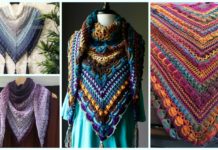 Lost In Time Shawl Crochet Free Pattern - Trendy Women #Shawl; Free #Crochet; Patterns