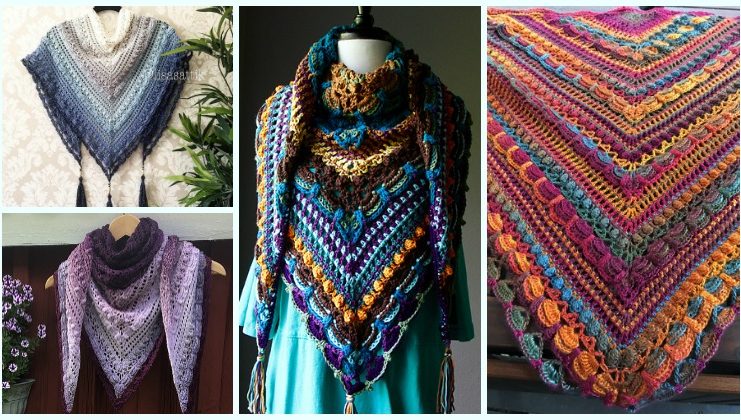 Lost In Time Shawl Crochet Free Pattern - Trendy Women #Shawl; Free #Crochet; Patterns