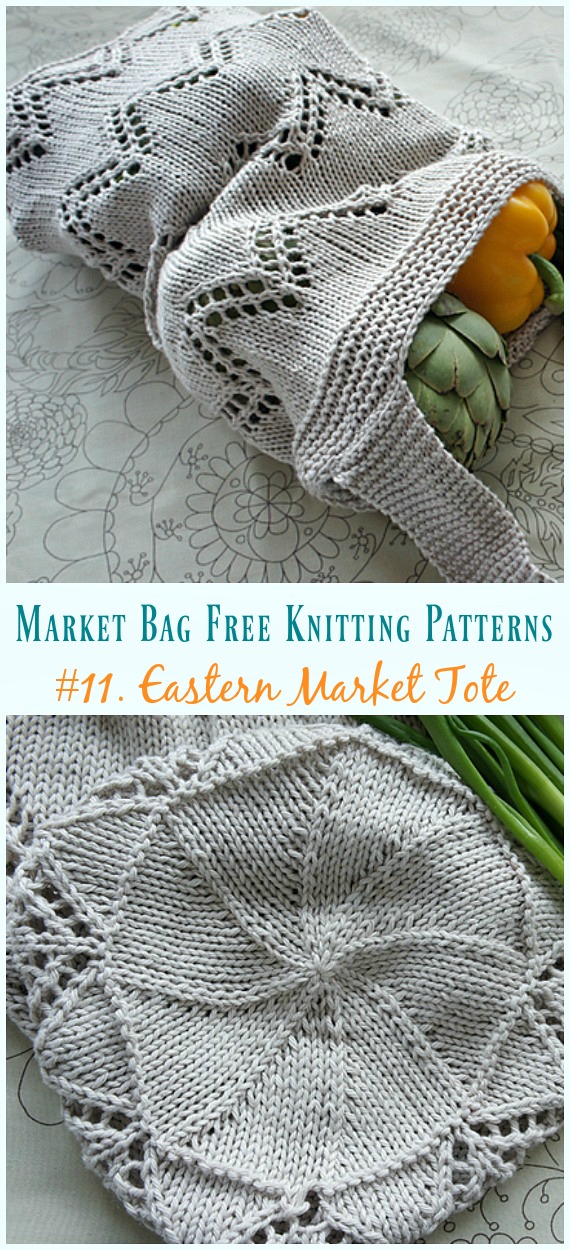 Eastern Market Tote Bag Knitting Free Pattern - #Market; #Bag; Free #Knitting; Patterns