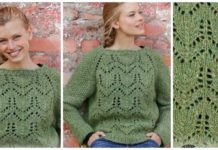Miss Moss Pullover Sweater Knitting Free Pattern - Women Pullover #Sweater; Free #Knitting; Patterns