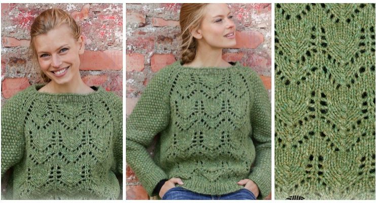 Miss Moss Pullover Sweater Knitting Free Pattern - Women Pullover #Sweater; Free #Knitting; Patterns