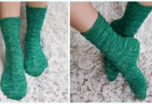 Monkey Socks Knitting Free Pattern- Women #Socks; Free #Knitting; Patterns
