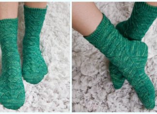 Monkey Socks Knitting Free Pattern- Women #Socks; Free #Knitting; Patterns