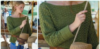 Sicily Sweater Crochet Free Pattern - Fall Winter Women #Sweater; Free #Crochet; Pattern