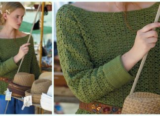 Sicily Sweater Crochet Free Pattern - Fall Winter Women #Sweater; Free #Crochet; Pattern