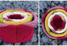Stacking Hexagon Baskets Crochet Free Pattern