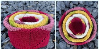 Stacking Hexagon Baskets Crochet Free Pattern