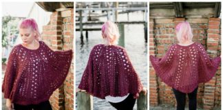 Trapped in Love Poncho Crochet Free Pattern - Women #Poncho; Free #Crochet; Patterns