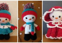 Amigurumi Dress Me Up Snowman Doll Crochet Free Pattern - Crochet #Snowman;# Amigurumi; Free Patterns