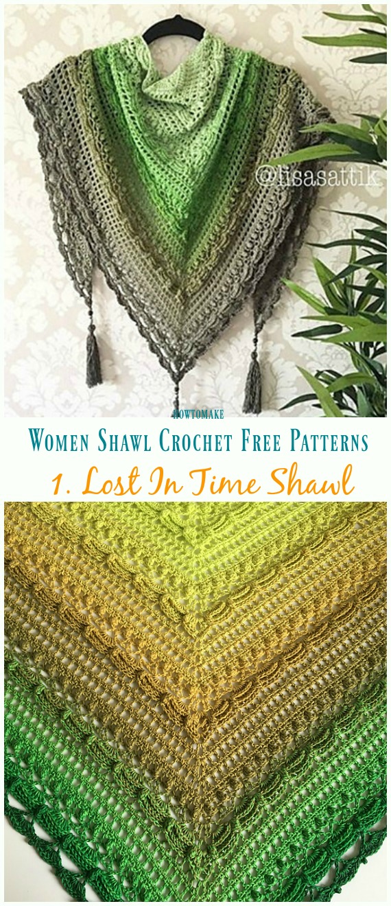 Lost In Time Shawl Chart