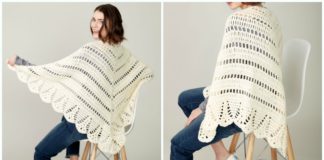 Caron Prayer Shawl Crochet Free Pattern - Women Lace #Shawl; Free #Crochet; Patterns