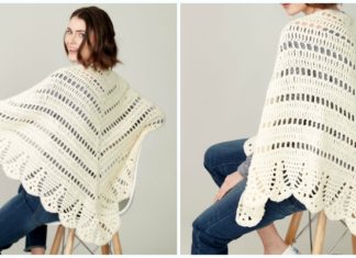 Caron Prayer Shawl Crochet Free Pattern - Women Lace #Shawl; Free #Crochet; Patterns