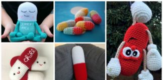 Crochet Happy Pill Amigurumi Free Patterns