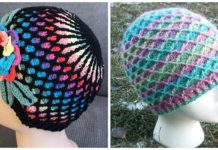 Diamond Trellis Hat Free Crochet Patterns - Adult #Hat; #Crochet; Free Patterns