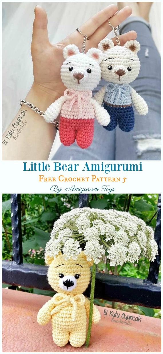 Little Bear Amigurumi Free Crochet Pattern - Free #Amigurumi; #Bear; Toy Softies Crochet Patterns