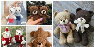 Free Amigurumi Bear Toy Softies Crochet Patterns