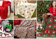 Festive Holiday Throw Free Crochet Patterns
