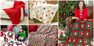Festive Holiday Throw Free Crochet Patterns