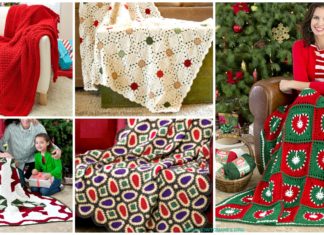 Festive Holiday Throw Free Crochet Patterns