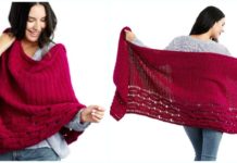Interwoven Cabled Chic Shawl Crochet Free Pattern - Trendy Women #Shawl; Free #Crochet; Patterns