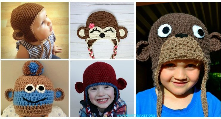 Monkey Hat Free Crochet Patterns