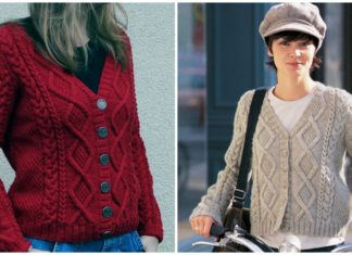 Must Have Cable Cardigan Knitting Free Pattern  - Women #Cardigan; Free #Knitting; Patterns