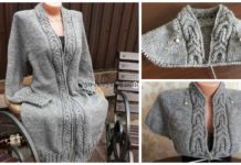 Raglan Knit Long Cable Cardigan Knitting Free Pattern - Women #Cardigan; Free #Knitting; Patterns
