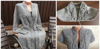Raglan Knit Long Cable Cardigan Knitting Free Pattern - Women #Cardigan; Free #Knitting; Patterns