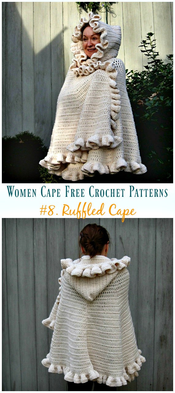 Women Cape Free Crochet Patterns