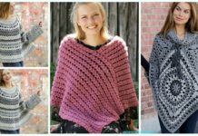 Women Poncho Free Crochet Patterns