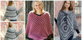 Women Poncho Free Crochet Patterns