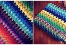 Move On Up Wrap Throw Free Crochet Pattern - #Throw; Blanket Free #Crochet; Patterns