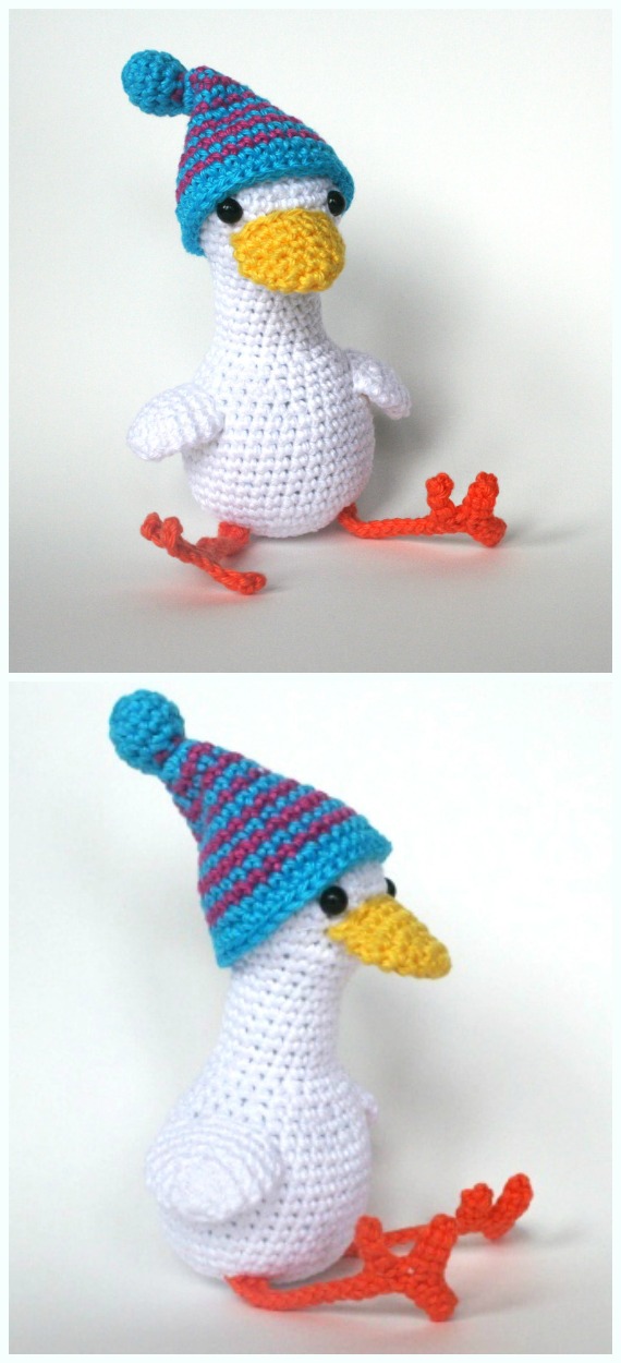 Crochet Goose In Hat Amigurumi Free Pattern - #Amigurumi; #Goose; Crochet Free Patterns