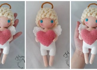 Amigurumi Valentine's Cupid Angel Doll Crochet Free Pattern - #Doll; Crochet #Amigurumi; Free Pattern