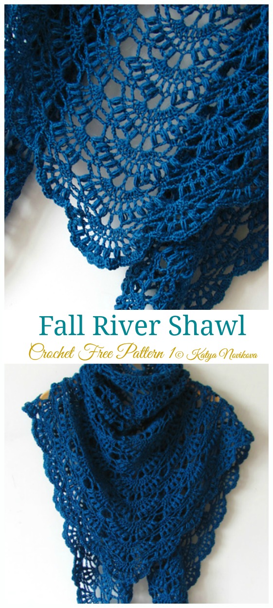 Fall River Shawl Crochet Free Pattern Lace Shawl Crochet