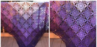 Gypsy Queen Shawl Crochet Free Pattern- Women Lace #Shawl; Free #Crochet; Patterns