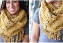 Malia Infinity Scarf Crochet Free Pattern - Infinity; #Scarf; Free #Crochet Patterns