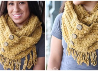 Malia Infinity Scarf Crochet Free Pattern - Infinity; #Scarf; Free #Crochet Patterns