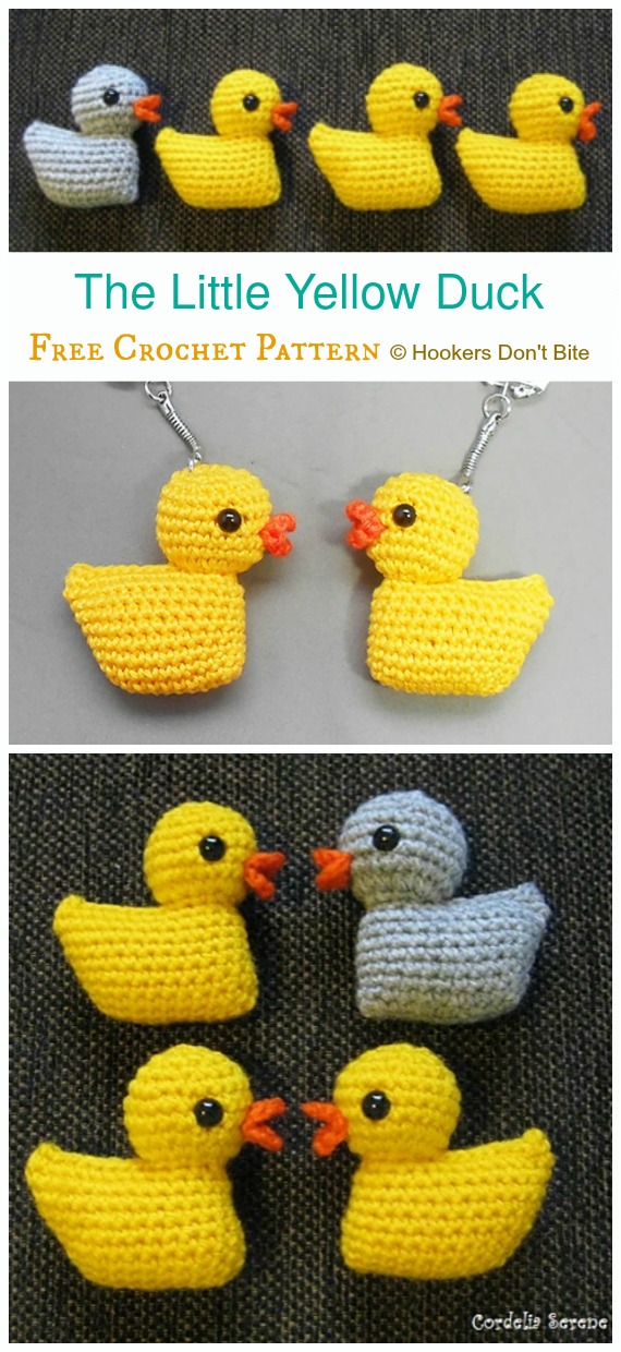 The Little Yellow Duck Crochet Amigurumi Free Pattern - #Amigurumi; #Duck; Free Crochet Patterns  