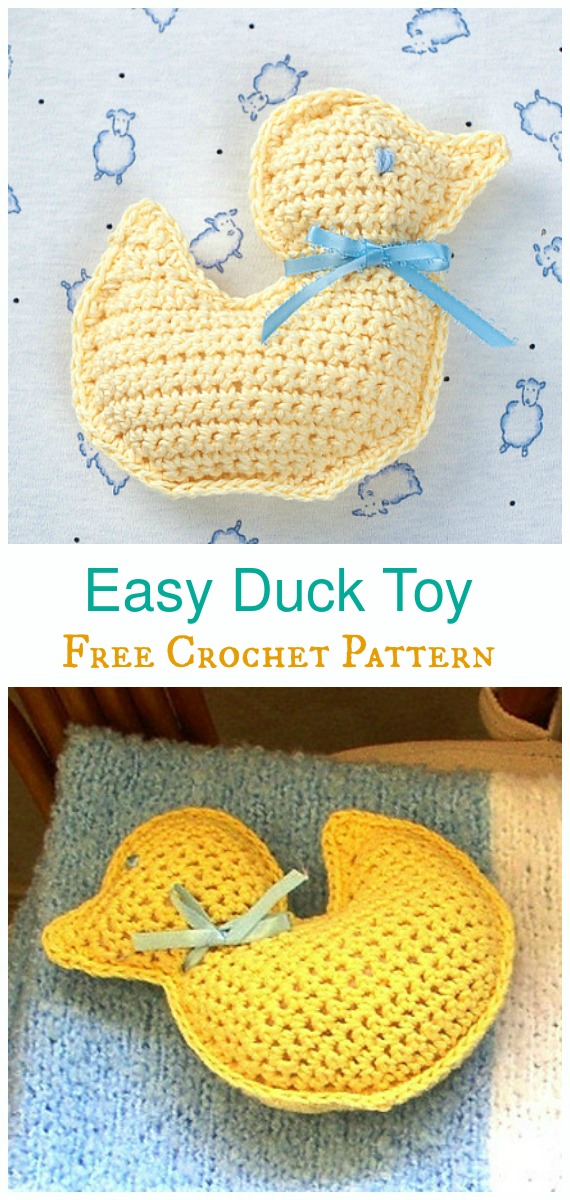 Duck Toy Crochet Amigurumi Free Pattern - #Amigurumi; #Duck; Free Crochet Patterns  