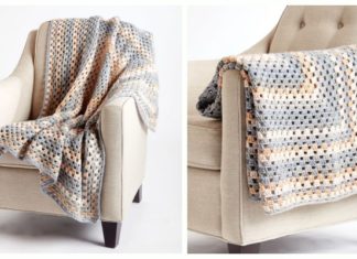 Bernat All For One Granny Square Blanket Crochet Free Pattern & Video - Never Ending Square #Blanket; #Crochet; Free Patterns