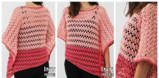 Crochet Asymmetrical Top Free Pattern & Video - Women Summer #Top Free #Crochet; Patterns