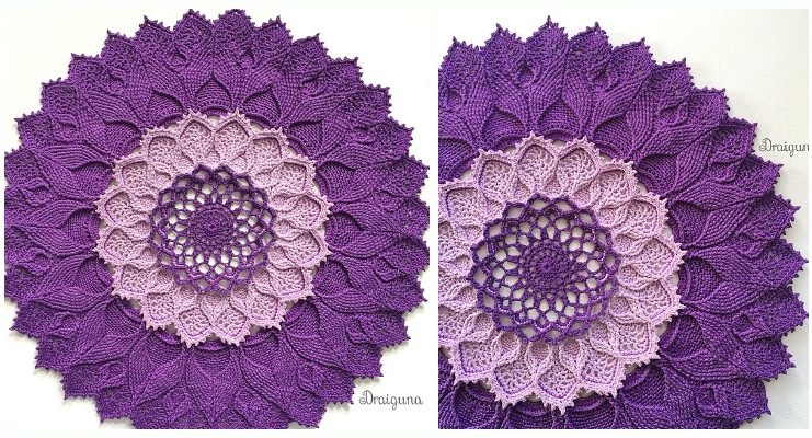 Evocation Doily Crochet Free Pattern - Decorative #Doily; Free #Crochet; Patterns