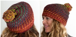 Flux Hat Free Knitting Pattern - Women Beanie Hat Free #Knitting; Patterns