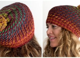 Flux Hat Free Knitting Pattern - Women Beanie Hat Free #Knitting; Patterns