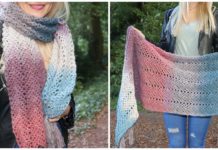 Omna Shawl Crochet Free Pattern - Long Rectangle #Shawl; Free #Crochet; Pattern